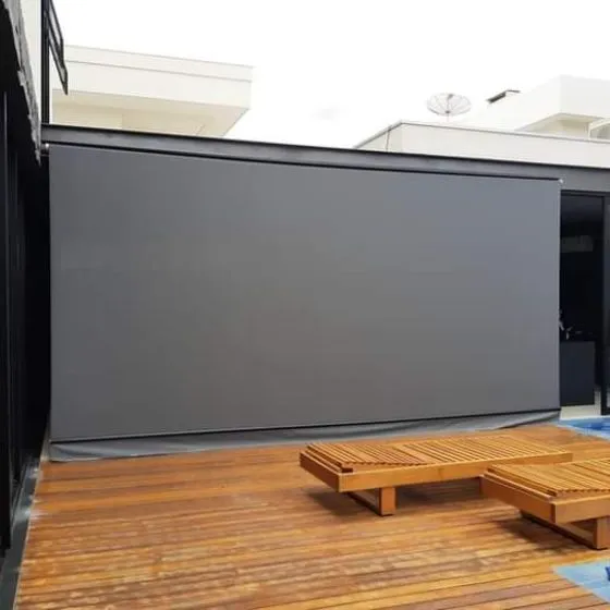 Toldo Cortina Fechamento Vertical em Osasco SP — Cobertura em área de piscina